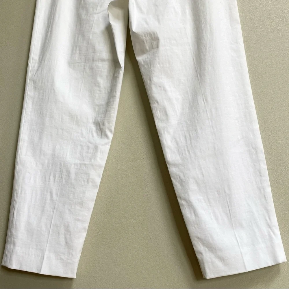 A.L.C. Gesso White Linen Blend Collin Pant Size 10